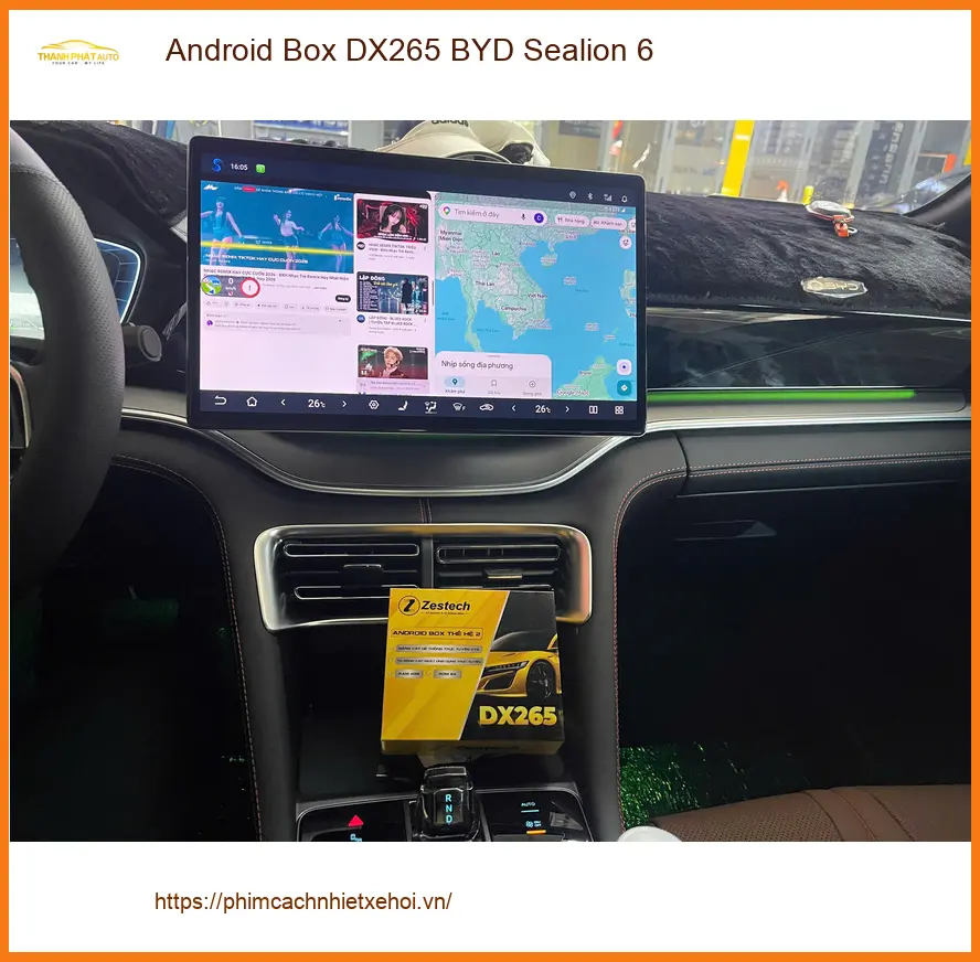 Anh Thái lắp Android Box DX265 cho BYD Sealion 6 tại Quận 9 để xem YouTube ảnh thực tế 3