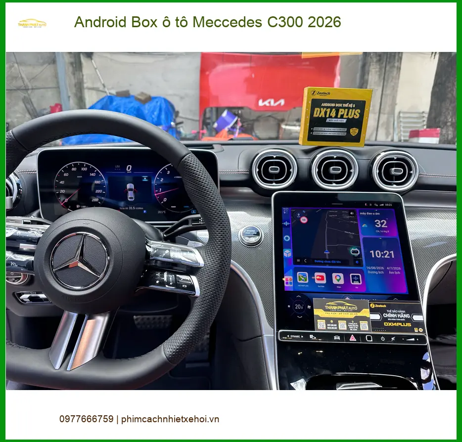 Chị Hằng lắp Android Box Meccedes C300 2026 tại Quận 12 ảnh thực tế 4