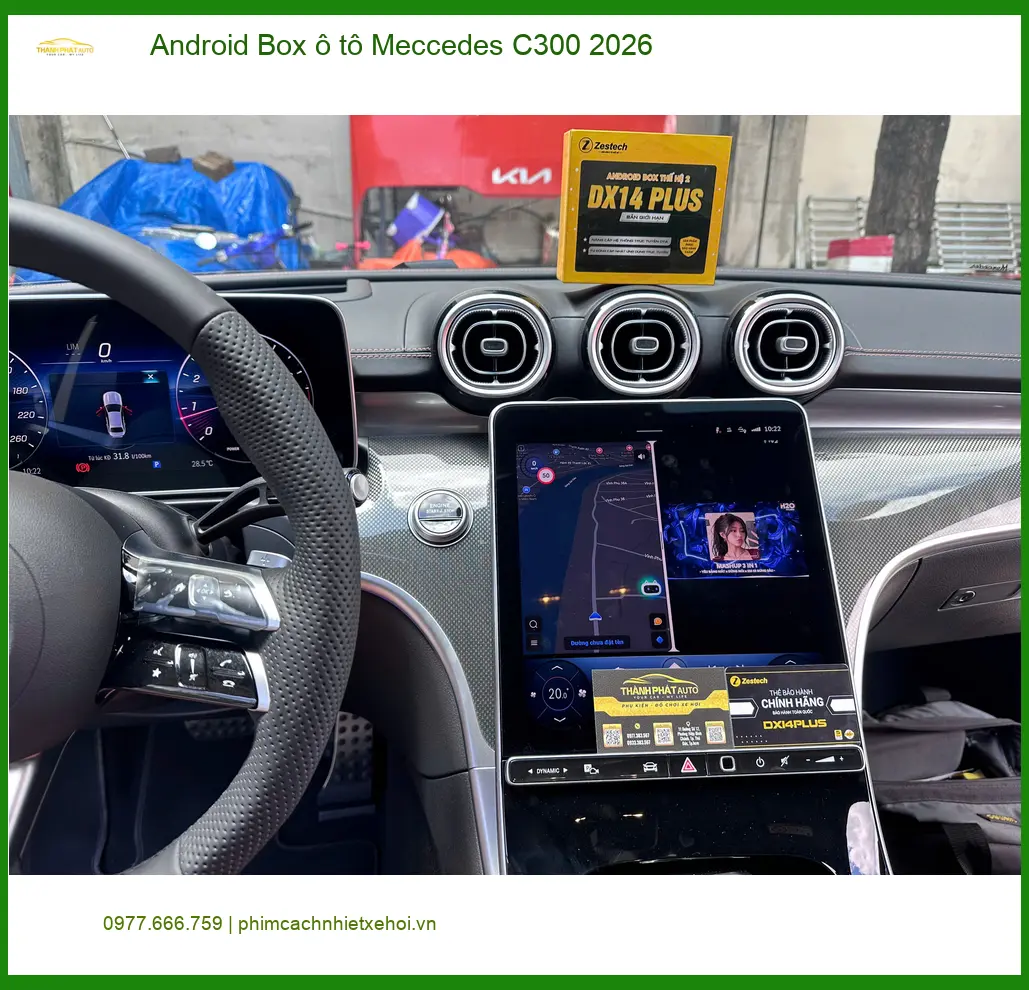 Chị Hằng lắp Android Box Meccedes C300 2026 tại Quận 12 ảnh thực tế 5