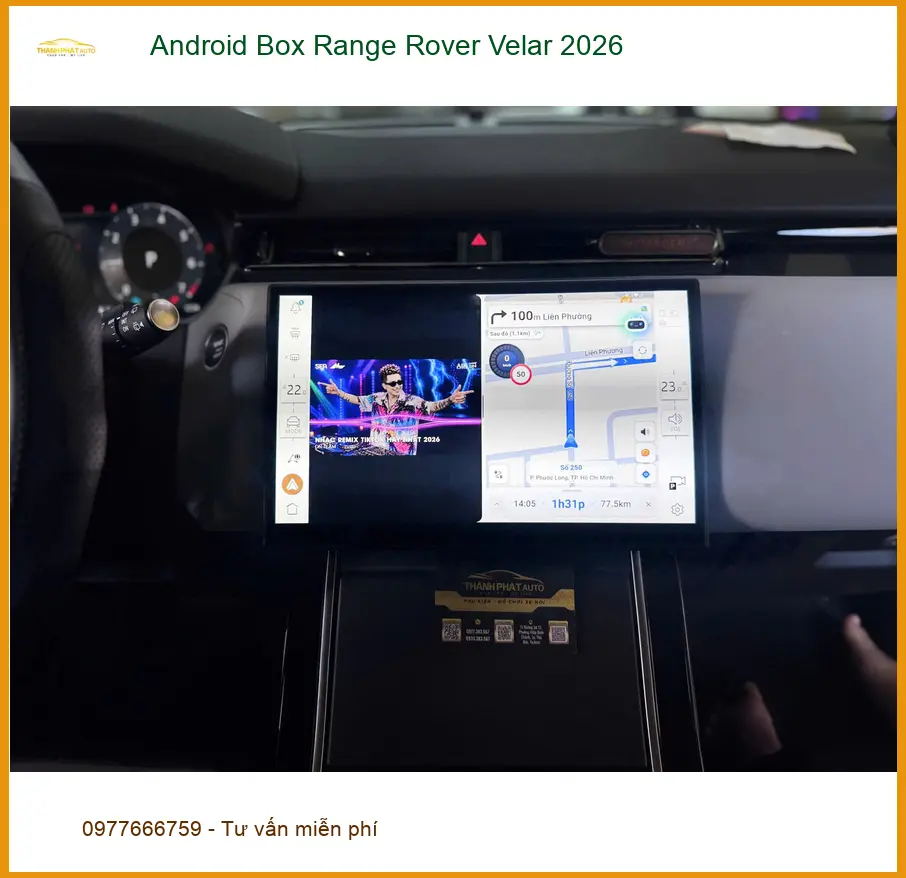 Anh Tấn lắp Android Box cho Range Rover Velar 2026 tại Quận 9 ảnh thực tế 2
