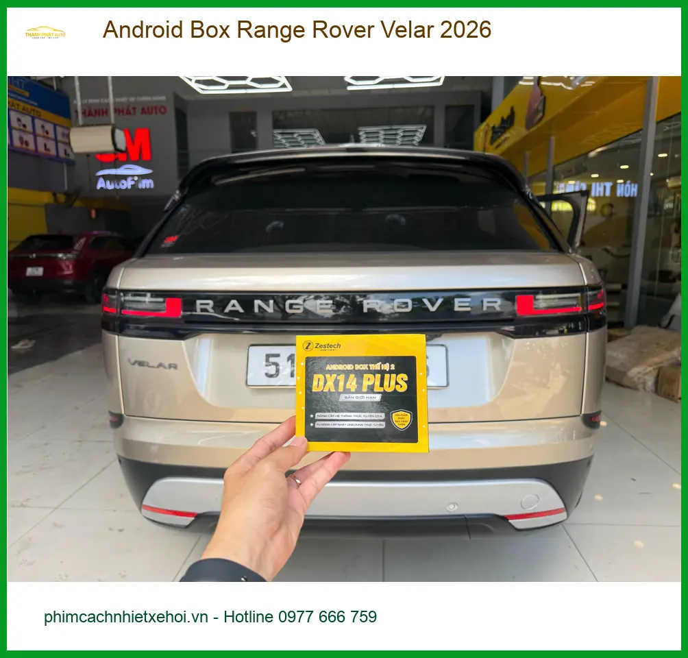 Anh Tấn lắp Android Box cho Range Rover Velar 2026 tại Quận 9 ảnh thực tế 3