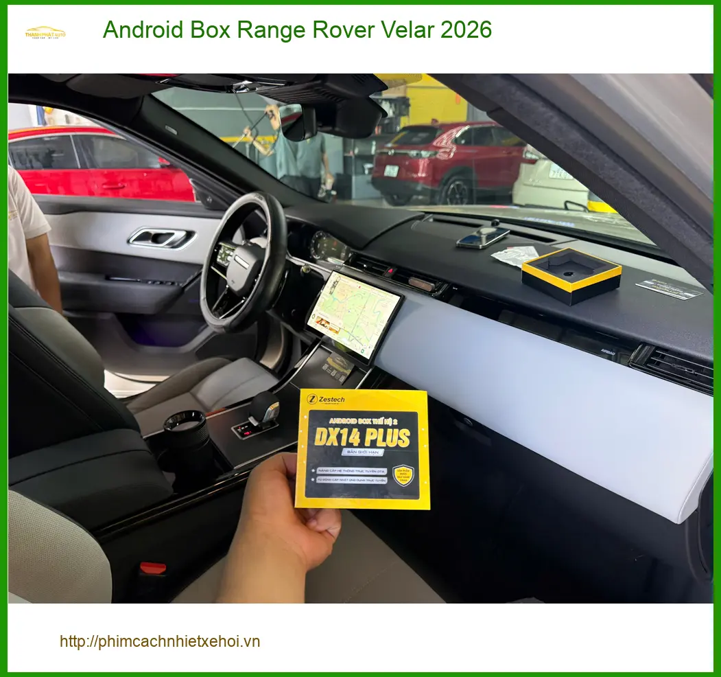 Anh Tấn lắp Android Box cho Range Rover Velar 2026 tại Quận 9 ảnh thực tế 5