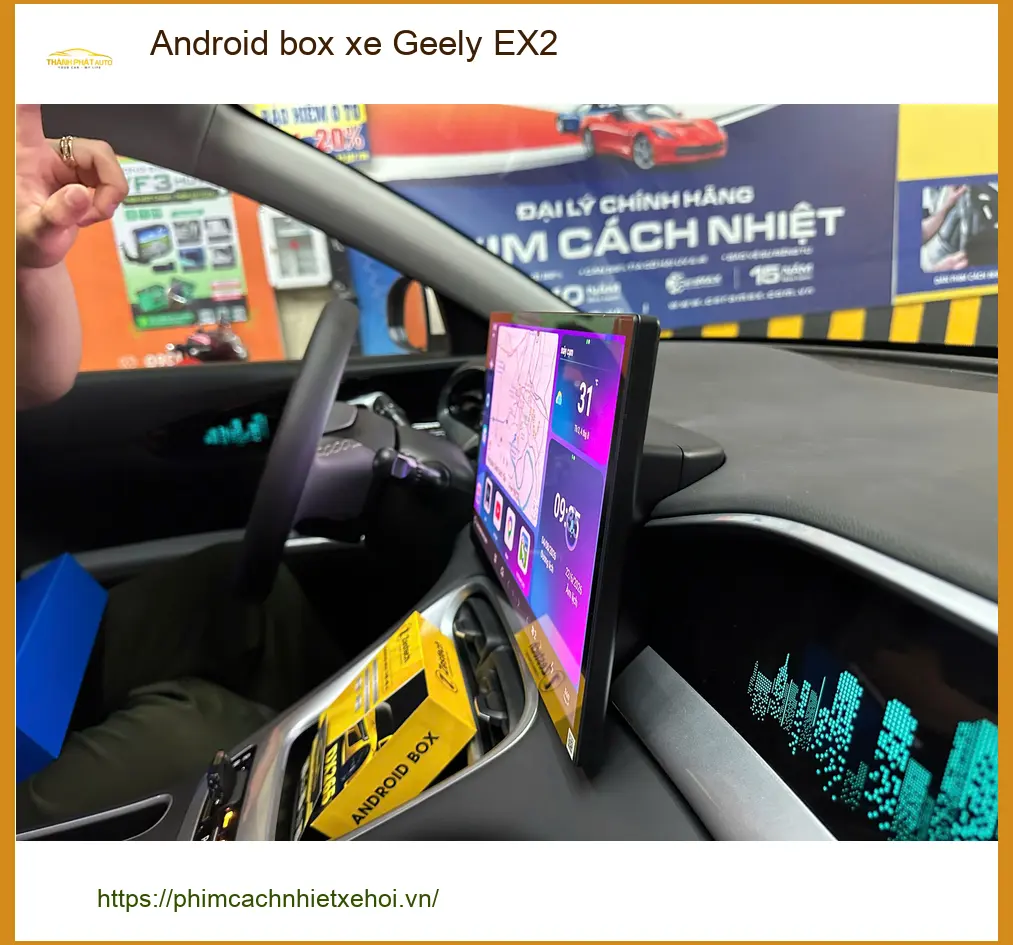 Anh Khải lắp Android box xe Geely EX2 Quận Gò Vấp để nâng tầm tiện ích.