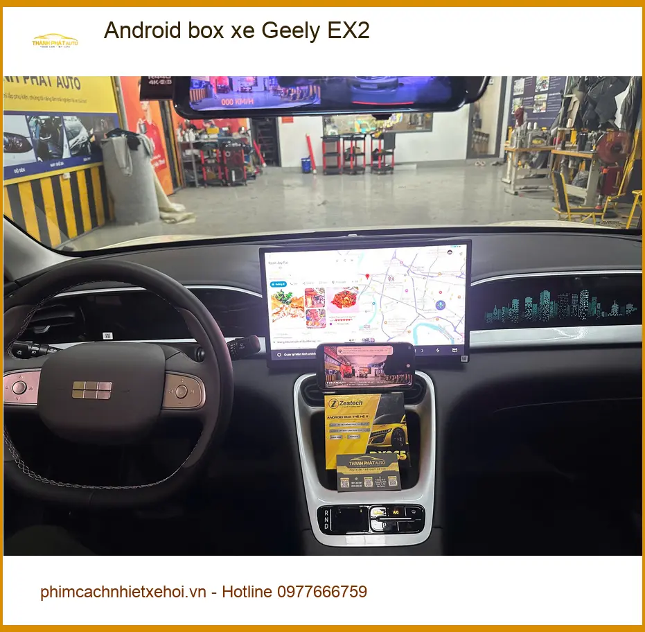 Anh Khải lắp Android box xe Geely EX2 Quận Gò Vấp để nâng tầm tiện ích. ảnh thực tế 2