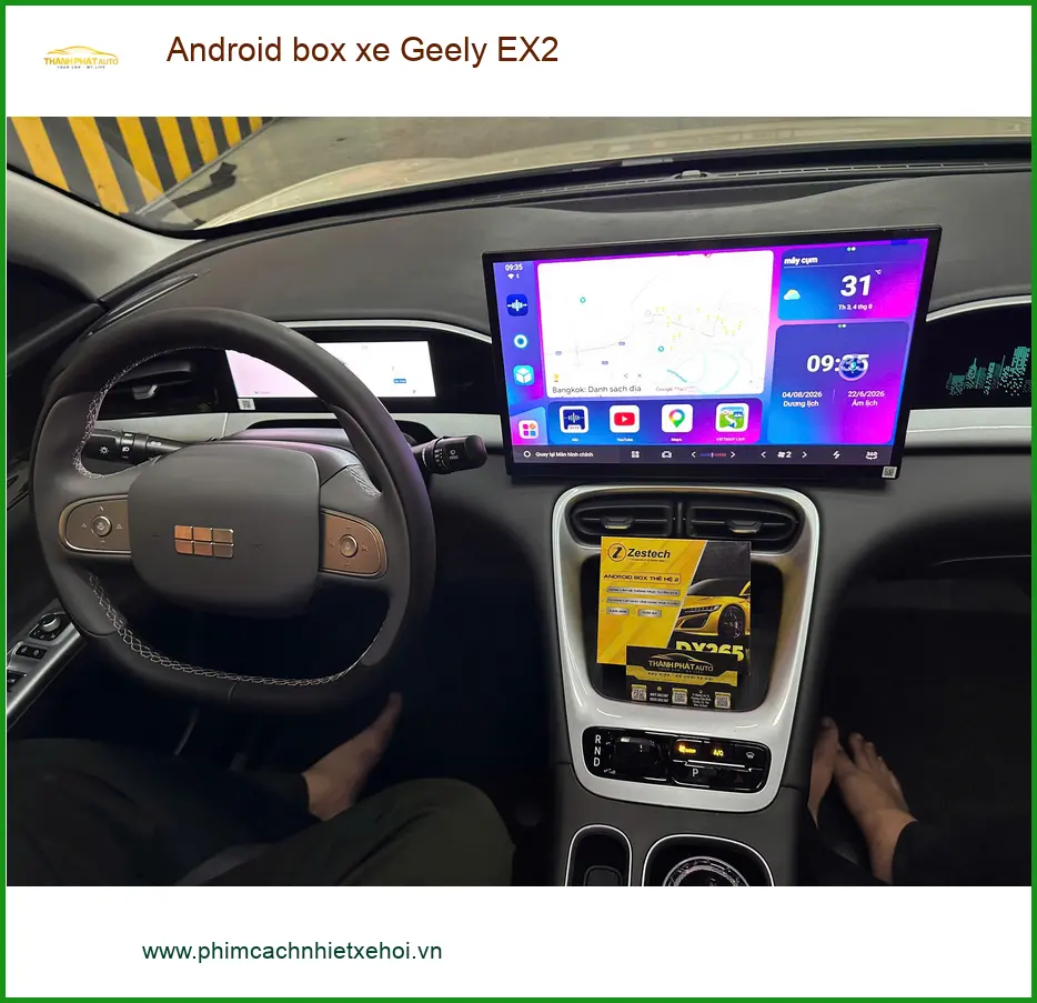 Anh Tấn lắp Android box xe Geely EX2 Quận 10 để tối ưu giải trí trên những chuyến đi dài ảnh thực tế 2