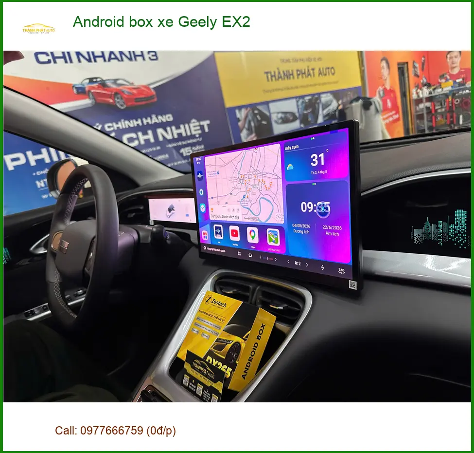 Anh Khải lắp Android box xe Geely EX2 Quận Gò Vấp để nâng tầm tiện ích. ảnh thực tế 3