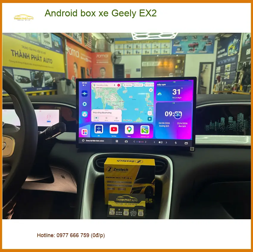 Anh Khải lắp Android box xe Geely EX2 Quận Gò Vấp để nâng tầm tiện ích. ảnh thực tế 4