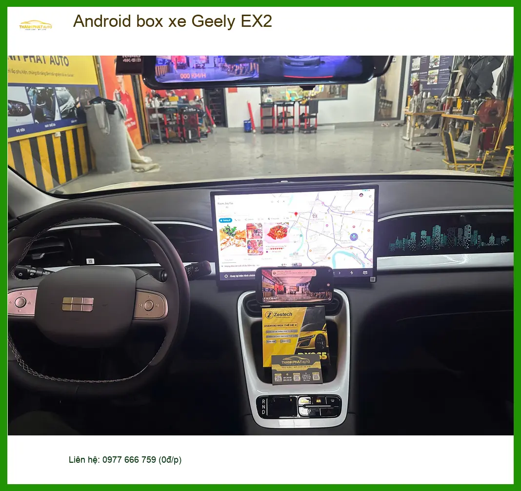 Anh Tấn lắp Android box xe Geely EX2 Quận 10 để tối ưu giải trí trên những chuyến đi dài ảnh thực tế 4