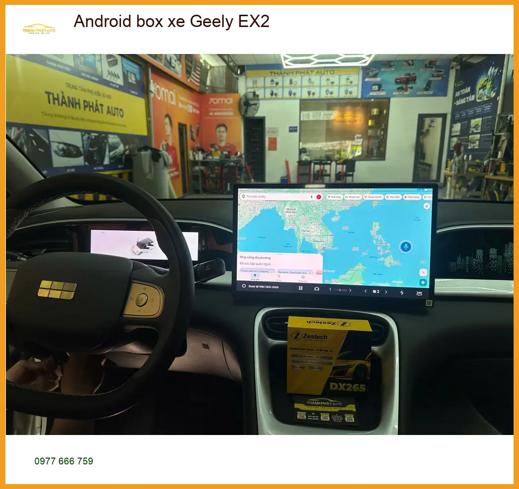 Anh Khải lắp Android box xe Geely EX2 Quận Gò Vấp để nâng tầm tiện ích. ảnh thực tế 5