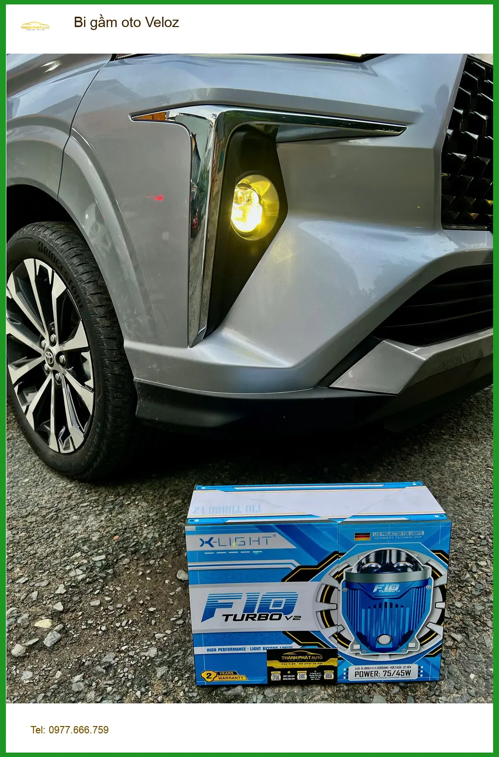 Anh Khang độ bi gầm cho Toyota Veloz tại Quận Thủ Đức để tăng sáng an toàn ảnh thực tế 3