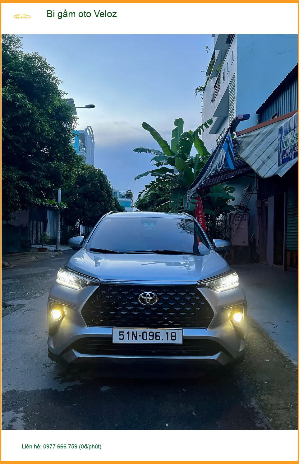Anh Khang độ bi gầm cho Toyota Veloz tại Quận Thủ Đức để tăng sáng an toàn ảnh thực tế 5