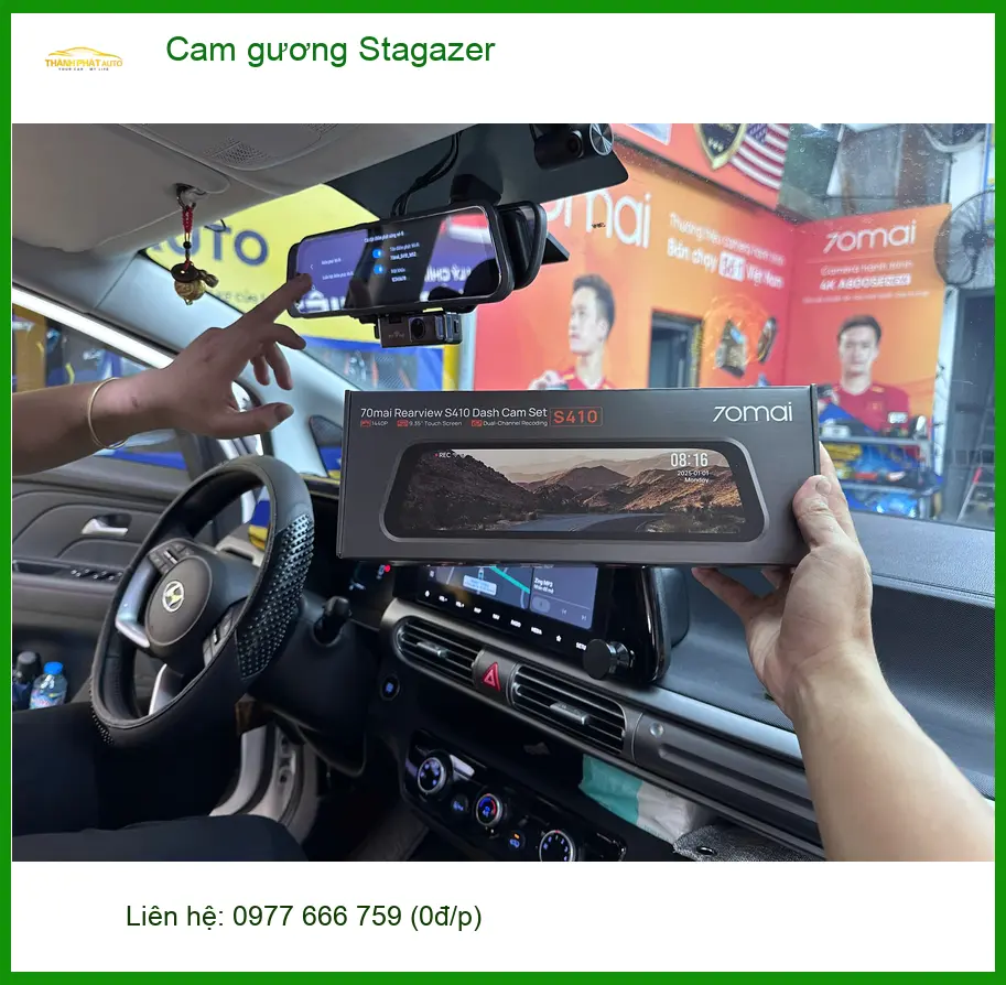 Anh Minh Khang lắp cam gương Stargazer Quận 12 giám sát hành trình an toàn ảnh thực tế 4