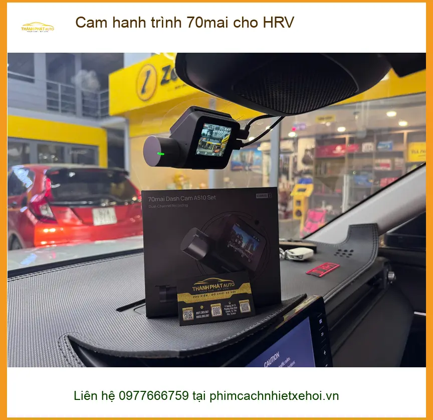 Anh Tùng lắp cam hành trình 70mai cho Honda HRV ở Quận 9 để an tâm hơn