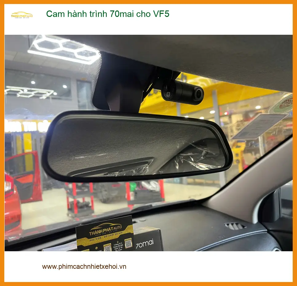 Chị Diễm lắp cam hành trình 70mai cho VF5 Quận 9 để an tâm khi lái xe ảnh thực tế 2