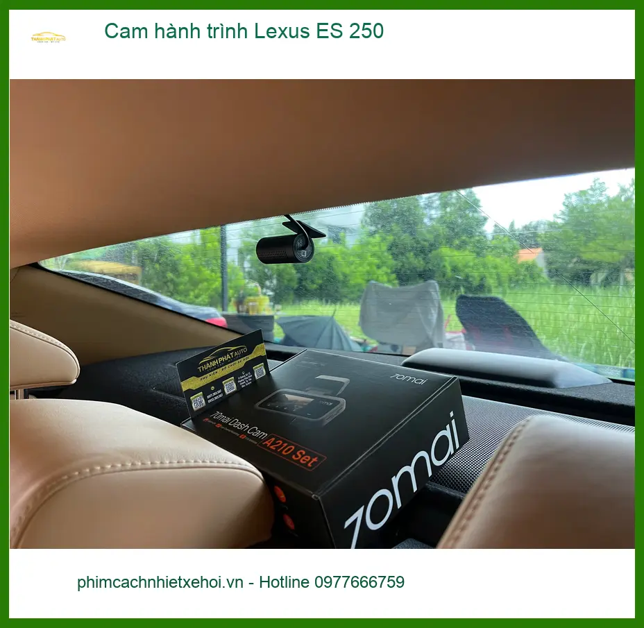 Chị Lan Anh lắp camera hành trình Lexus ES 250 tại Quận 9 để an tâm di chuyển ảnh thực tế 3