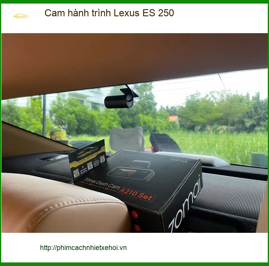 Chị Lan Anh lắp camera hành trình Lexus ES 250 tại Quận 9 để an tâm di chuyển ảnh thực tế 4