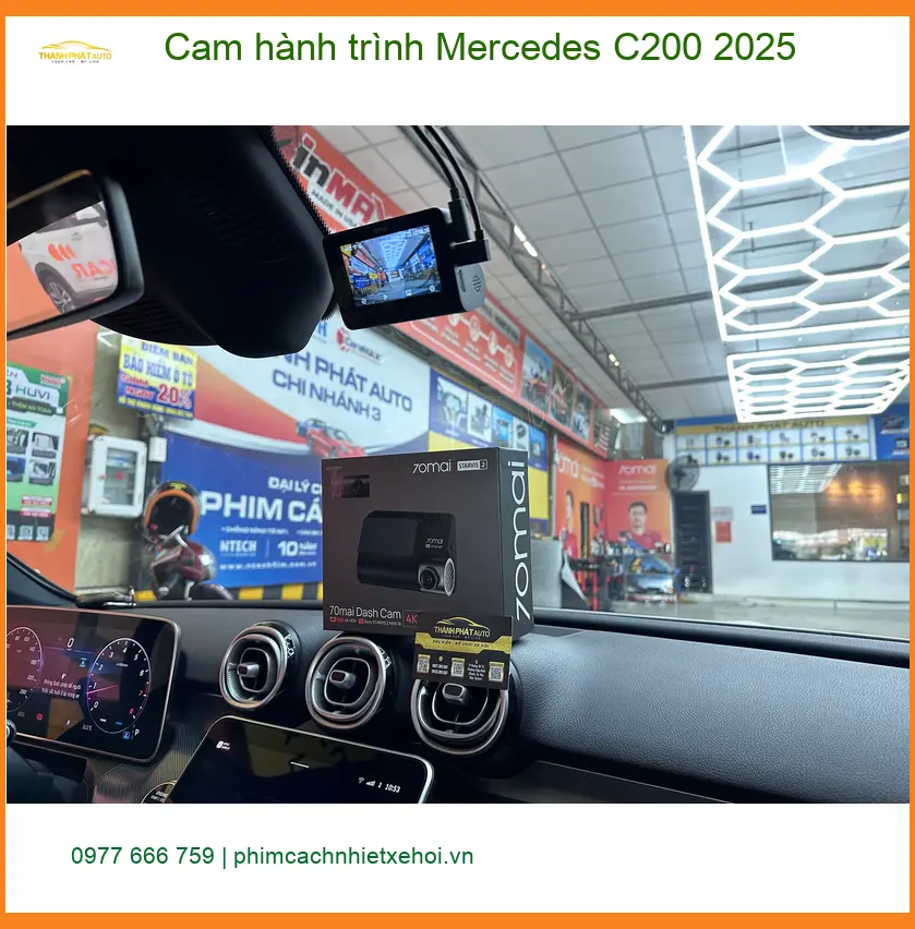 Anh Tấn lắp Cam hành trình Mercedes C200 2025 Quận 12 ghi lại mọi khoảnh khắc ảnh thực tế 2