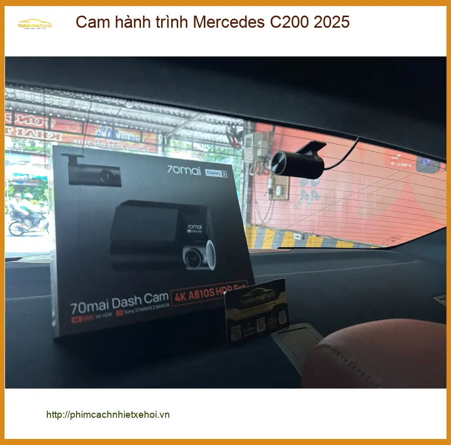 Anh Tấn lắp Cam hành trình Mercedes C200 2025 Quận 12 ghi lại mọi khoảnh khắc ảnh thực tế 3