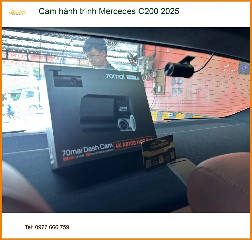 Anh Tấn lắp Cam hành trình Mercedes C200 2025 Quận 12 ghi lại mọi khoảnh khắc ảnh thực tế 4