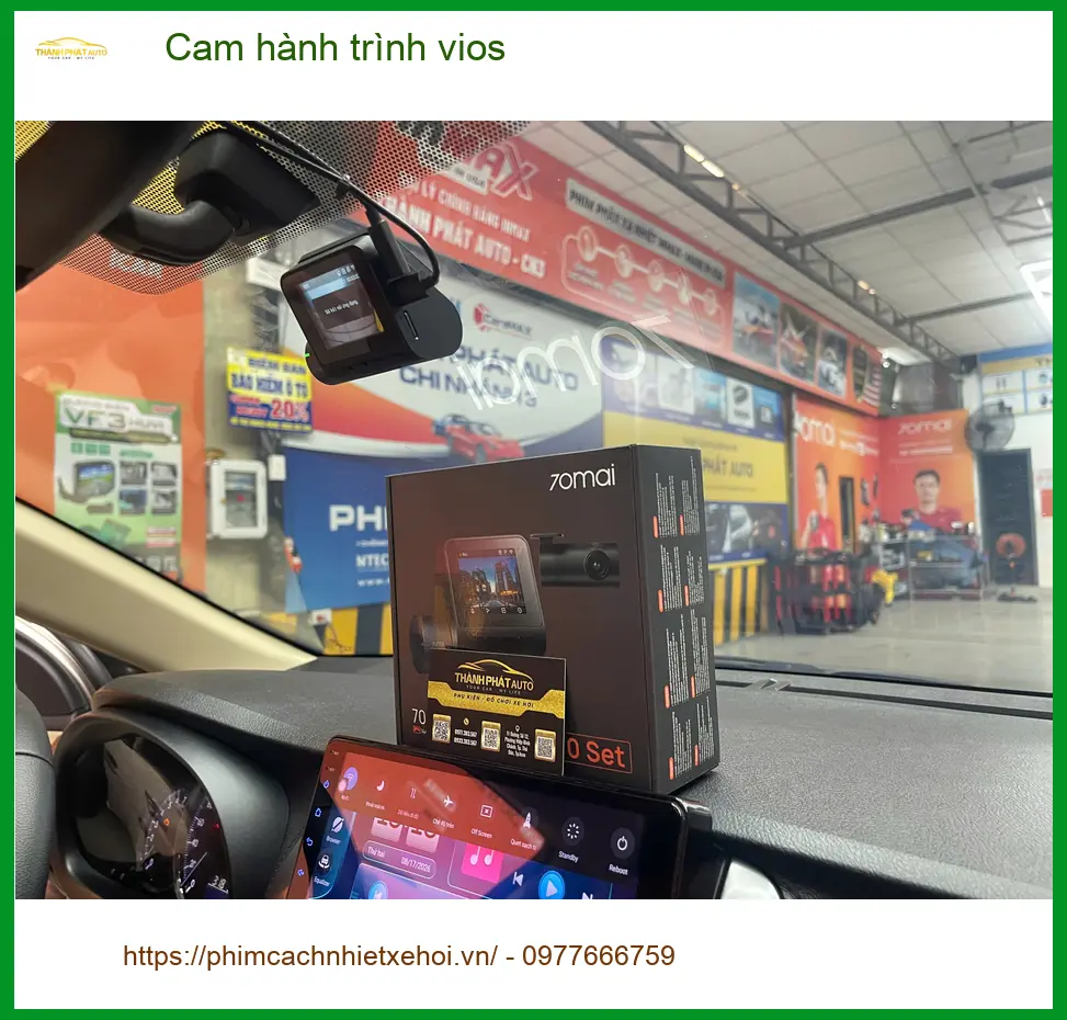 Anh Minh lắp cam hành trình Vios tại Quận 12 để bảo vệ xe sau va chạm ảnh thực tế 3