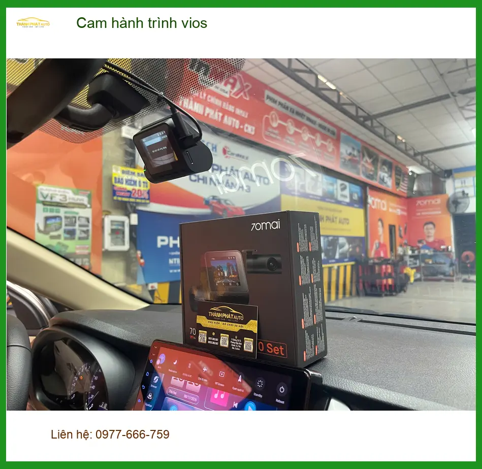 Anh Minh lắp cam hành trình Vios tại Quận 12 để bảo vệ xe sau va chạm ảnh thực tế 4