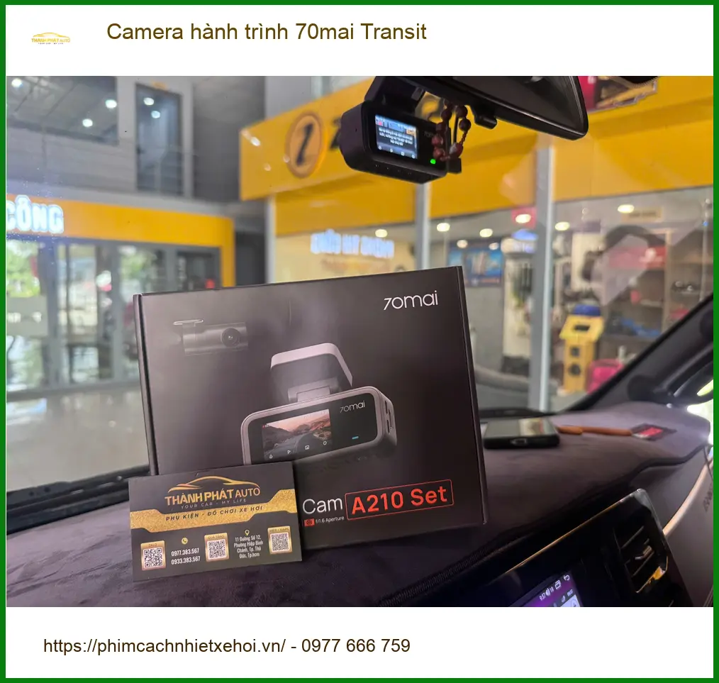Anh Minh lắp Camera hành trình 70mai cho Ford Transit tại Quận 9 ảnh thực tế 4