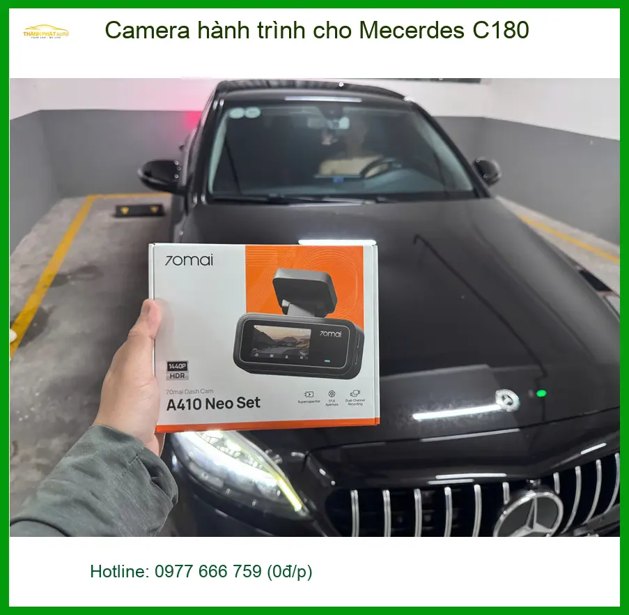 Chị Thảo Lắp Camera Hành Trình Mercedes C180 Tại Quận 9 Uy Tín ảnh thực tế 5