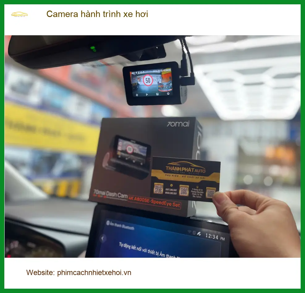 Chị Thảo lắp Camera hành trình xe hơi cho Hyundai Accent tại Quận 12 để yên tâm khi di chuyển ảnh thực tế 5