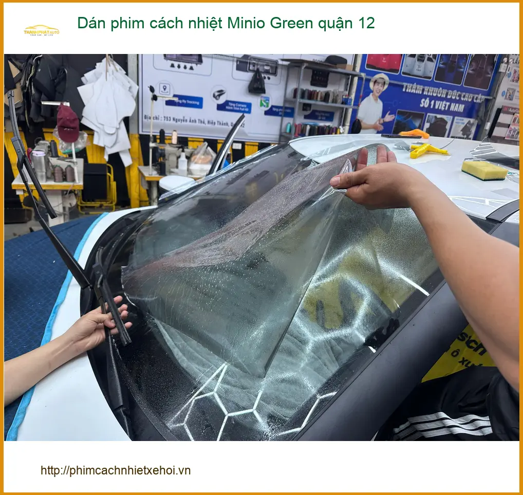 Nơi Dán Phim Cách Nhiệt Ô Tô Minio Green quận 12 - Giá Tốt TPHCM ảnh thực tế 3