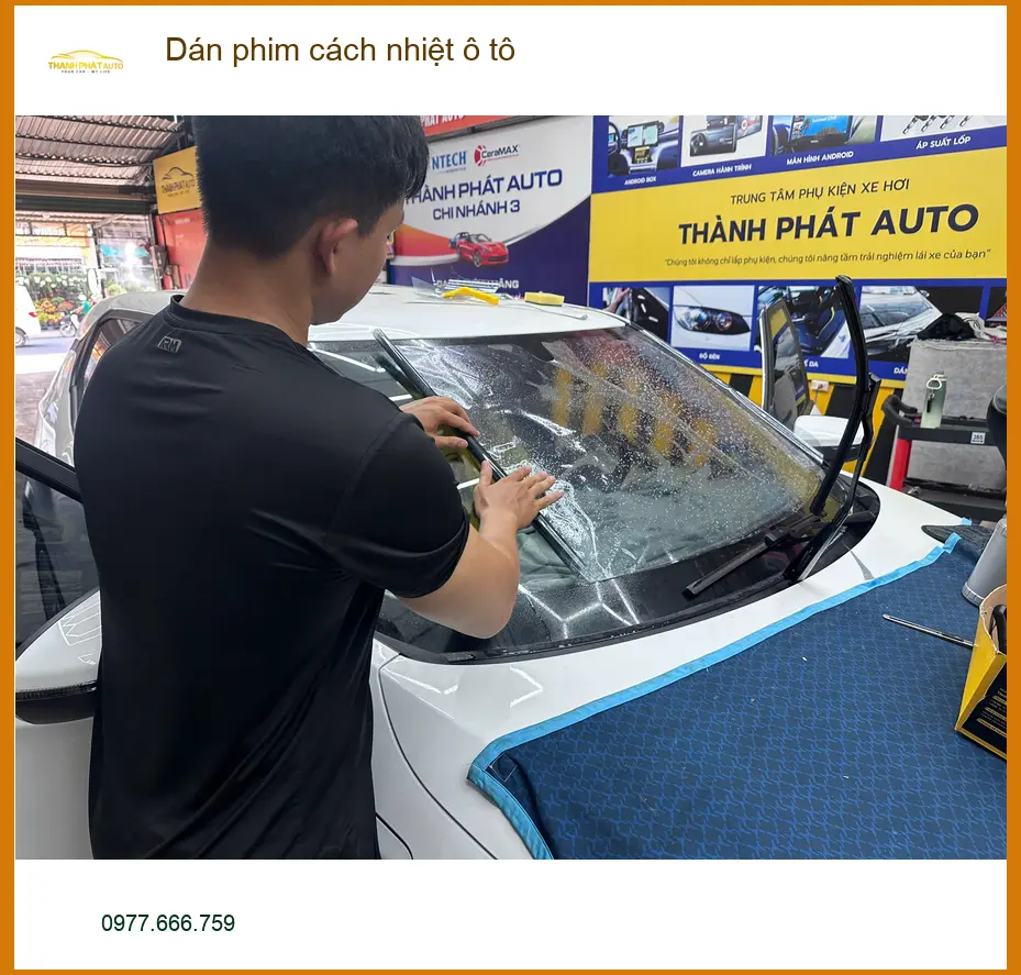 Anh Cường dán phim cách nhiệt ô tô Hyundai Santa Fe vì nắng nóng gay gắt ở Quận 12 ảnh thực tế 4