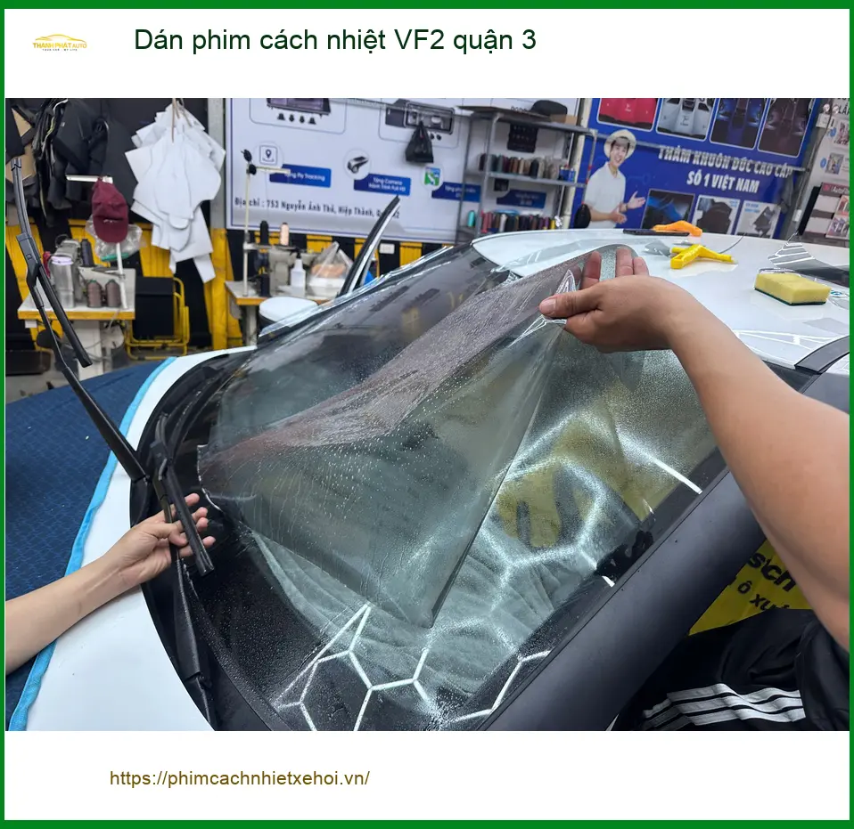 Nơi Dán Phim Cách Nhiệt Ô Tô phim cách nhiệt VF2 quận 3 - Giá Tốt TPHCM ảnh thực tế 2