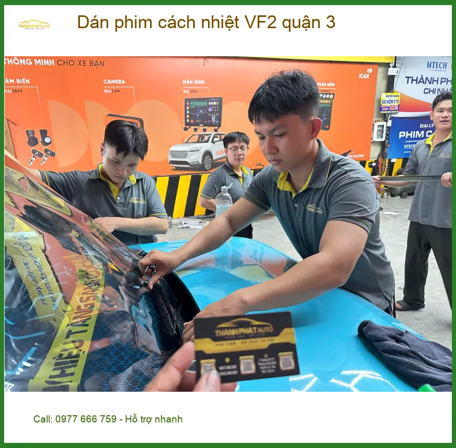 Nơi Dán Phim Cách Nhiệt Ô Tô phim cách nhiệt VF2 quận 3 - Giá Tốt TPHCM ảnh thực tế 3