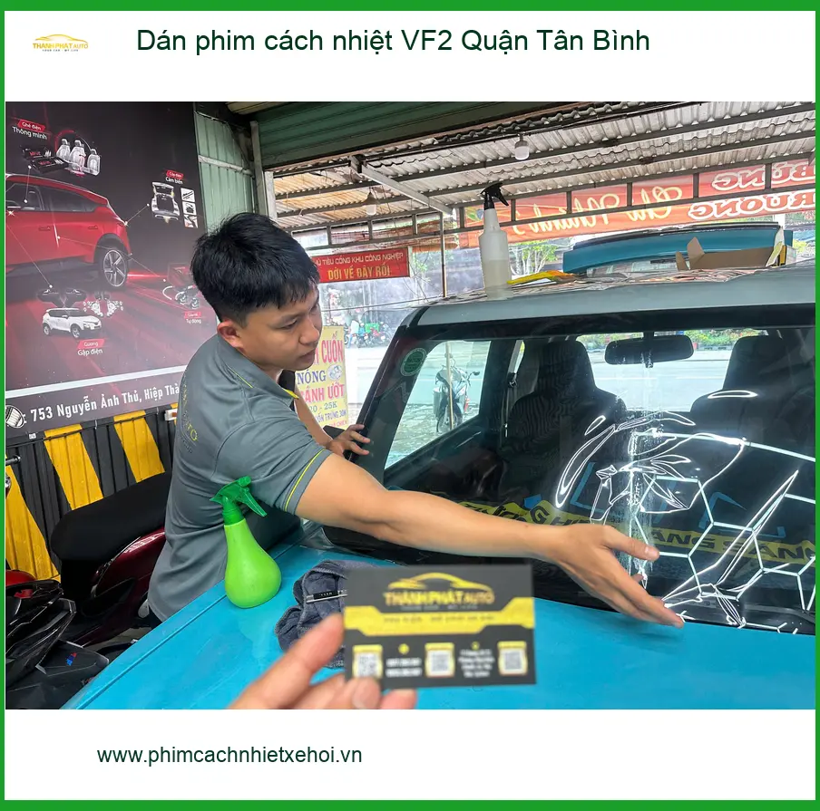 Trung Tâm Lắp Dán Phim Cách Nhiệt Ô Tô VF2 Quận Tân Bình - Giá Tốt TPHCM ảnh thực tế 2