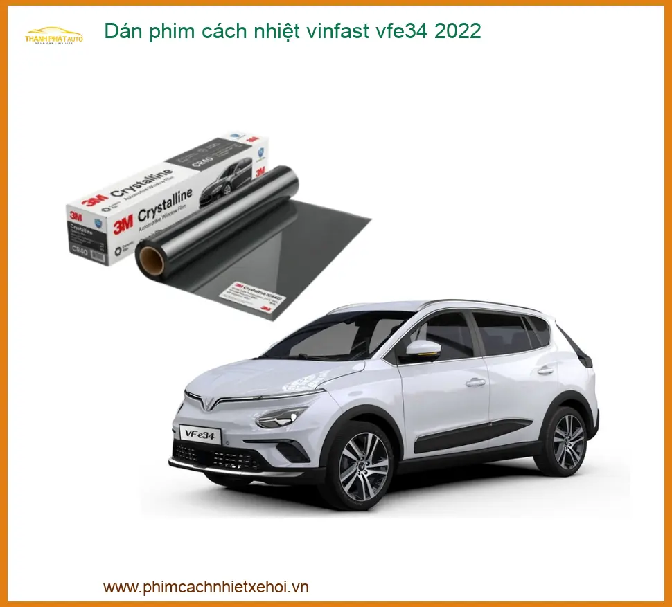 Dán Phim Cách Nhiệt Vinfast VF e34 2022 - Nơi Lắp Đặt Phim Uy Tín TPHCM