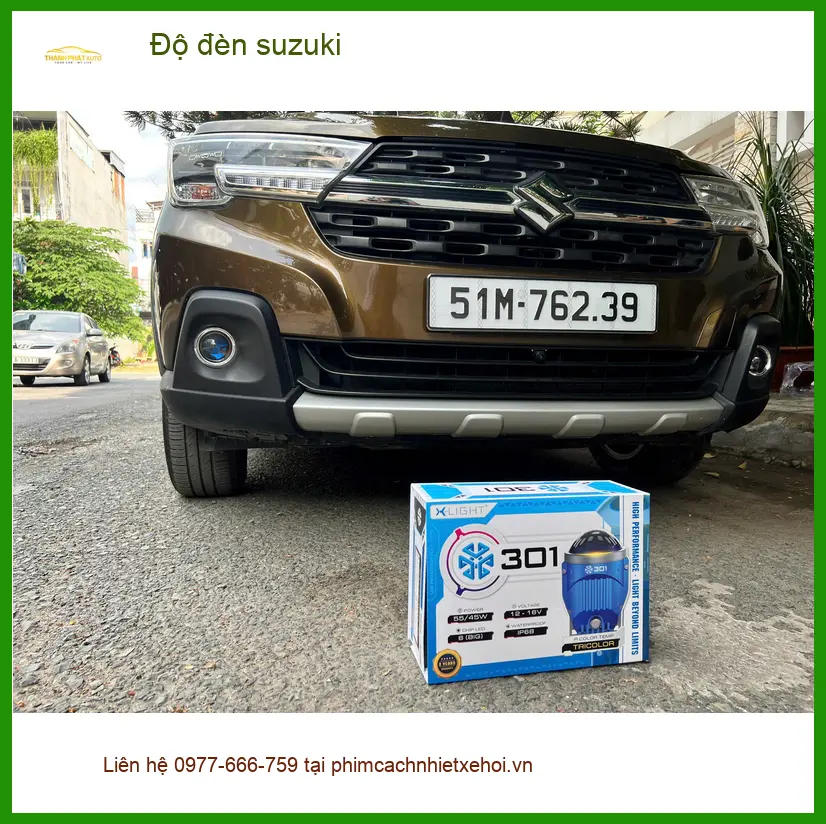 Anh Long độ đèn Suzuki Swift tại Quận Thủ Đức vì đèn xe cũ đã mờ