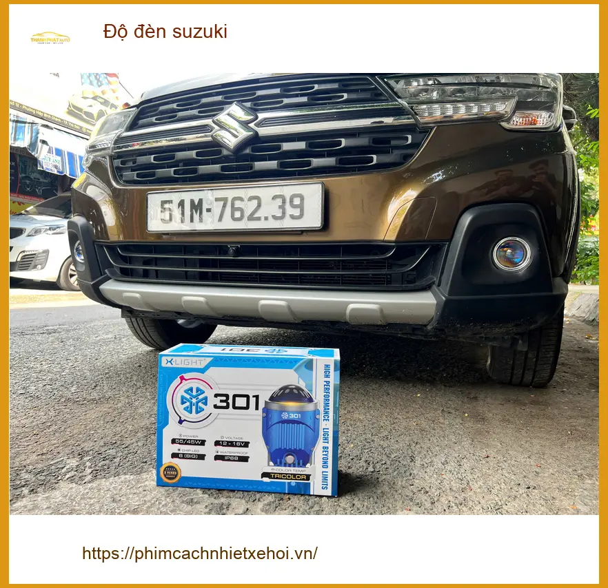 Anh Long độ đèn Suzuki Swift tại Quận Thủ Đức vì đèn xe cũ đã mờ ảnh thực tế 3