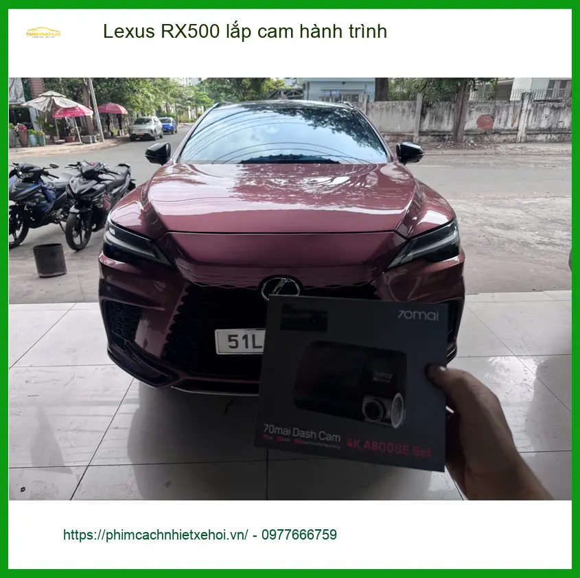 Anh Quang lắp cam hành trình cho Lexus RX500 tại Quận 9 để ghi lại hành trình rõ nét ảnh thực tế 2