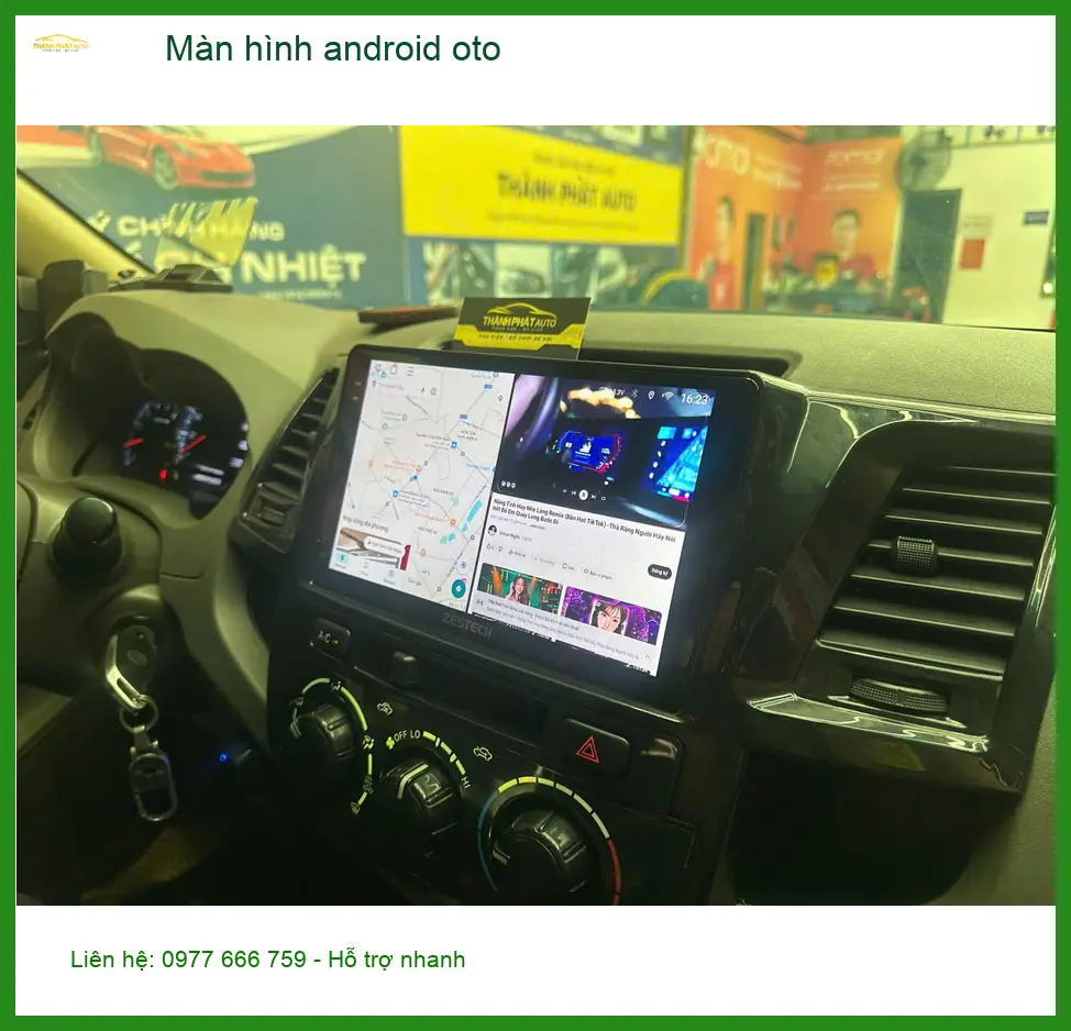 Anh Tùng lắp màn hình android ô tô Hyundai Accent Quận 12 vì màn zin quá nhỏ