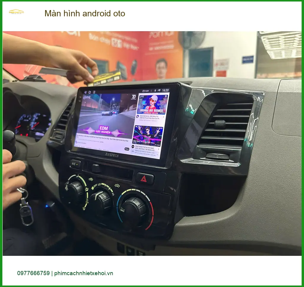 Anh Tùng lắp màn hình android ô tô Hyundai Accent Quận 12 vì màn zin quá nhỏ ảnh thực tế 2
