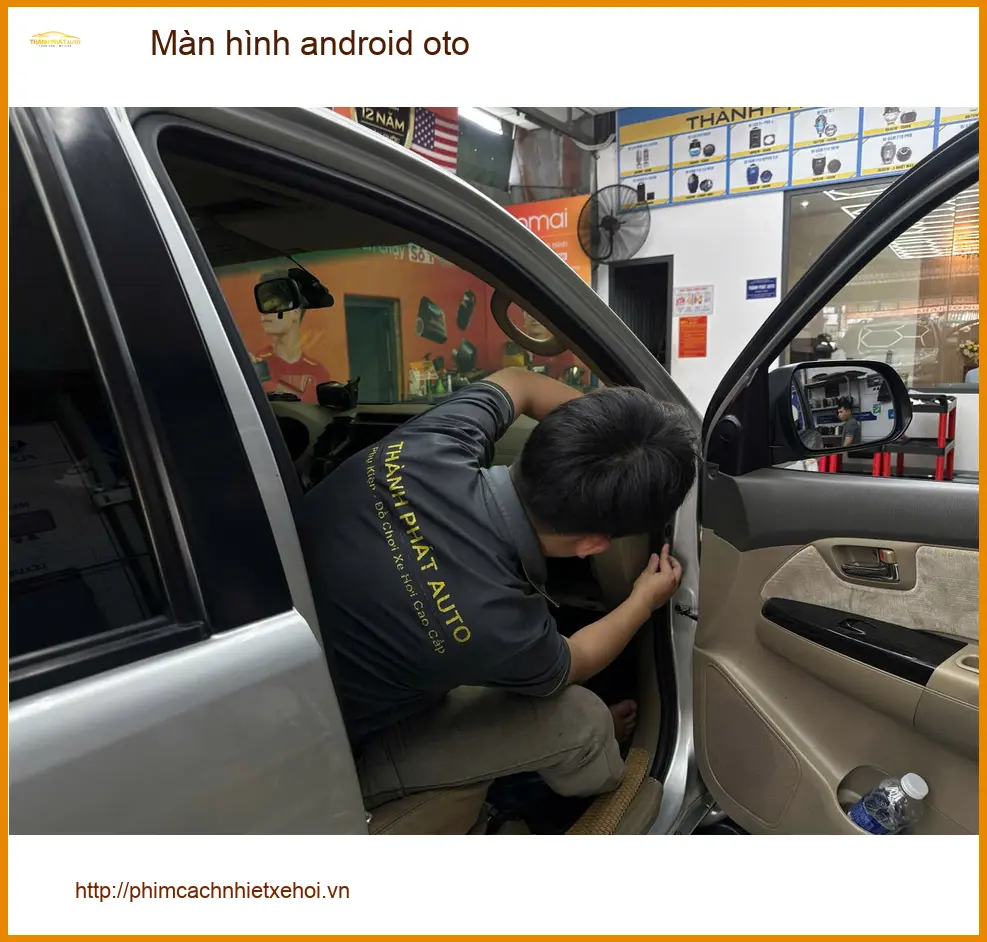 Anh Tùng lắp màn hình android ô tô Hyundai Accent Quận 12 vì màn zin quá nhỏ ảnh thực tế 4