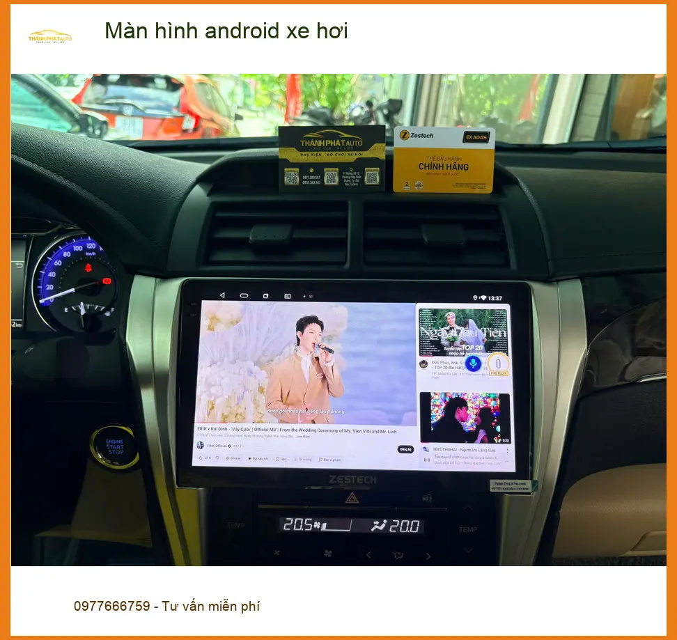 Anh Kiên lắp màn hình android xe hơi VinFast Lux A2.0 tại Quận Thủ Đức ảnh thực tế 2
