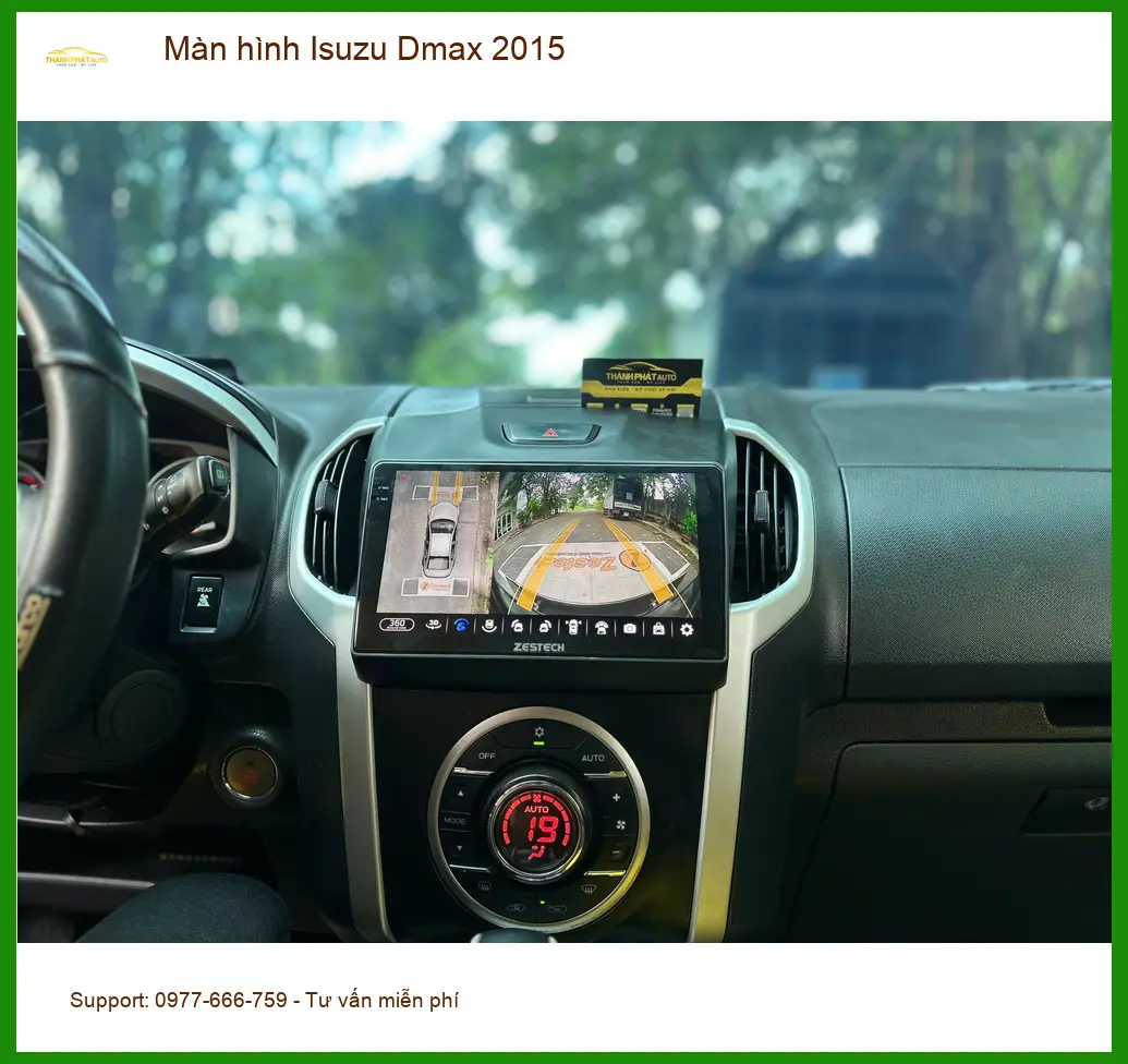 Chú Vĩnh lắp màn hình Android Isuzu Dmax 2015 ở Quận 9, nâng tầm tiện nghi ảnh thực tế 2