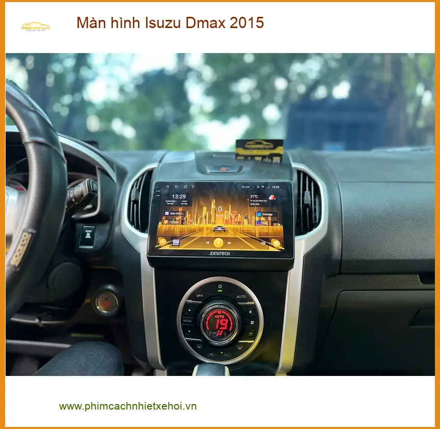 Chú Vĩnh lắp màn hình Android Isuzu Dmax 2015 ở Quận 9, nâng tầm tiện nghi ảnh thực tế 4
