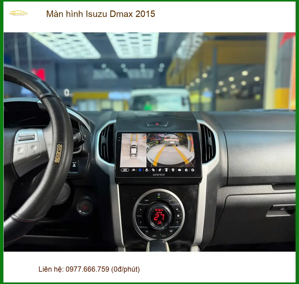 Chú Lâm nâng cấp màn hình Android cho Isuzu Dmax 2015 tại Thủ Đức