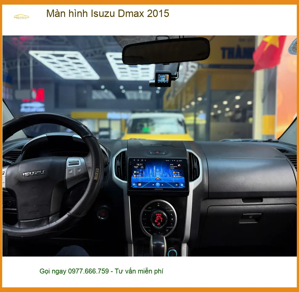 Anh Thiện lắp màn hình Android Isuzu Dmax 2015 Quận 12 vì màn cũ đã chậm ảnh thực tế 3