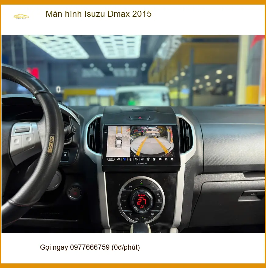 Anh Thiện lắp màn hình Android Isuzu Dmax 2015 Quận 12 vì màn cũ đã chậm ảnh thực tế 4