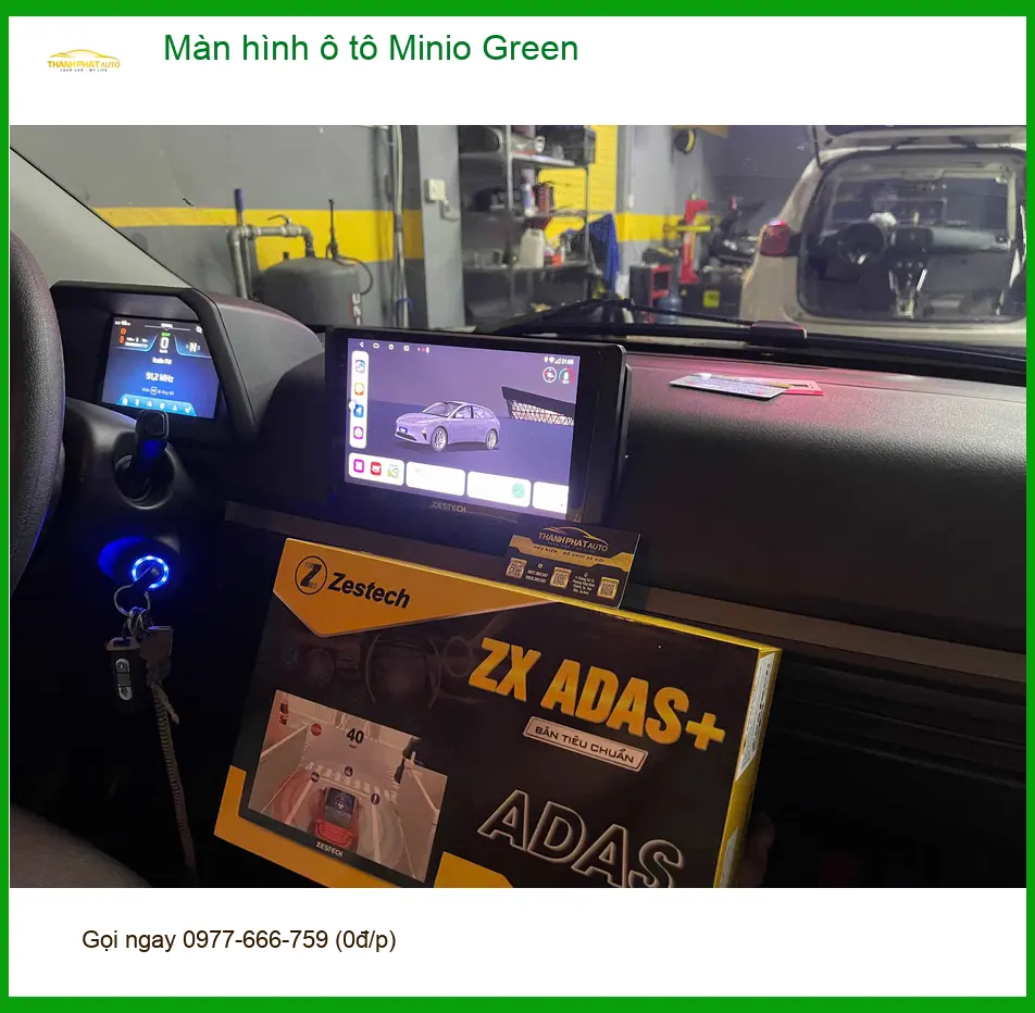 Chị Thảo lắp Màn hình Minio Green Hyundai Creta Quận 9 để dễ xem bản đồ ảnh thực tế 2