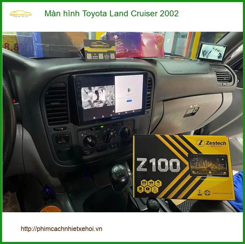 Anh Huy lắp màn hình Android Toyota Land Cruiser 2002 tại Quận 9 để giải trí ảnh thực tế 4