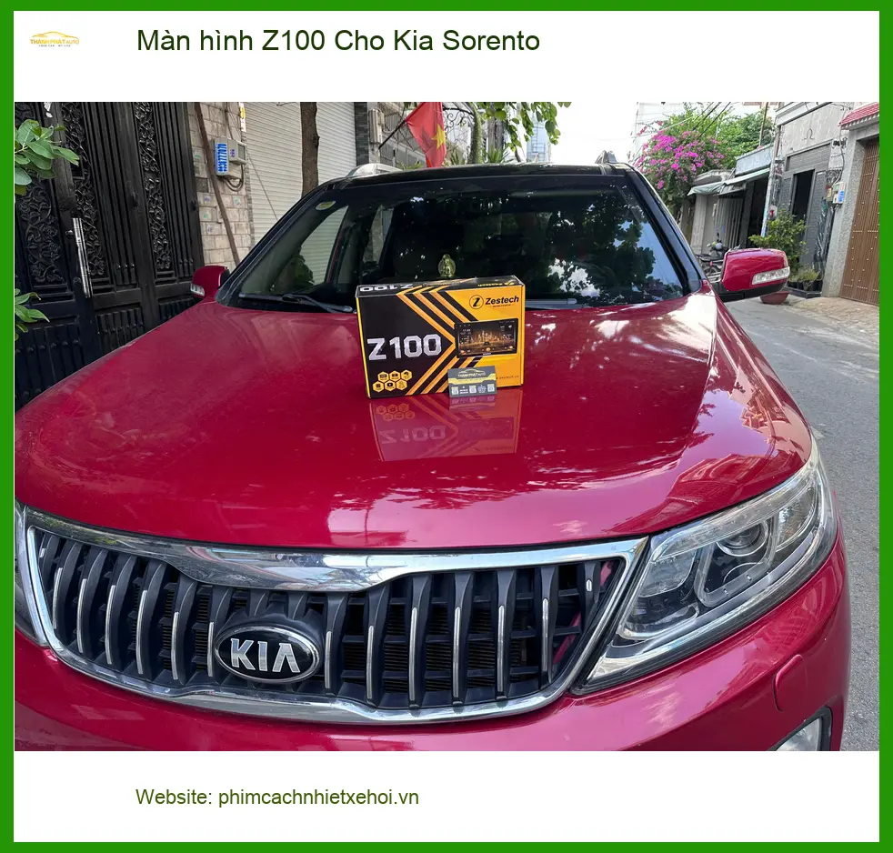 Anh Khang lắp Màn hình Z100 cho Kia Sorento Quận 12 vì màn zin không đủ tiện ích ảnh thực tế 3
