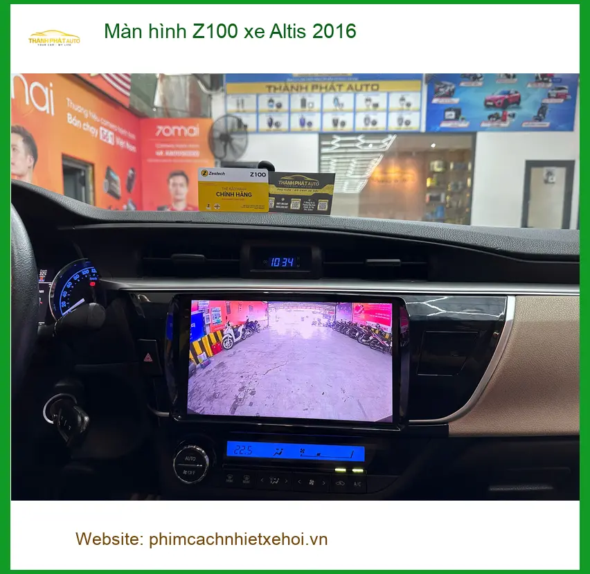 Anh Tùng lắp Màn hình Z100 xe Altis 2016 ở Quận 12 để tiện giải trí ảnh thực tế 4